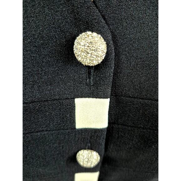 Vtg Sioni Womens Dress Vest Poly/Acetate Satin Lined Sparkle Button Sz 14 NWOT - Picture 3 of 5